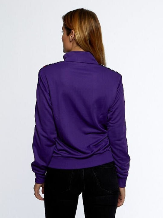 Fila Talli Track Jacket Women's Short Sports Jacket for Winter Purple
