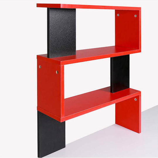 Desk Wooden with Bookshelf Multicolour 120x60x148cm