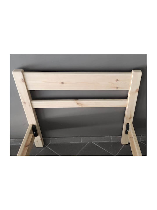 Νο2 Κρεβάτι Ημίδιπλο Ξύλινο για Στρώμα 120x190cm Επιλογές Χρώματος