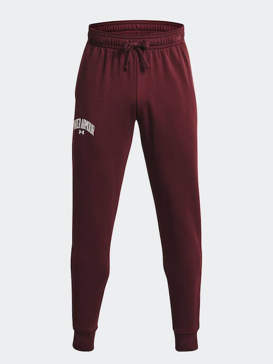 Rival Sweatpants with Elastic Burgundy