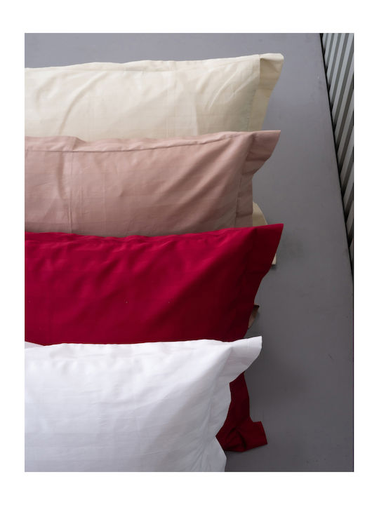 Palamaiki Сет Чаршафи 240x270см. Satin Stripes Роза 4бр