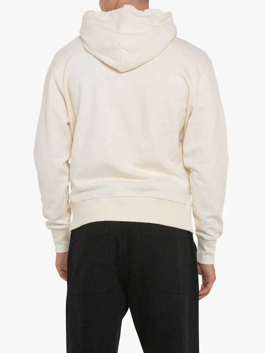 Deus Ex Machina Sequence Men's Sweatshirt with Hood and Pockets White