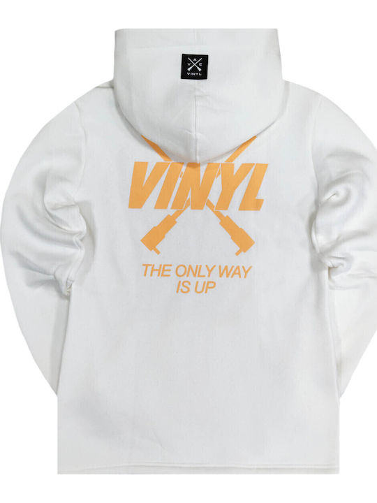 The Only Way Is Up Sweatshirt with Hood White