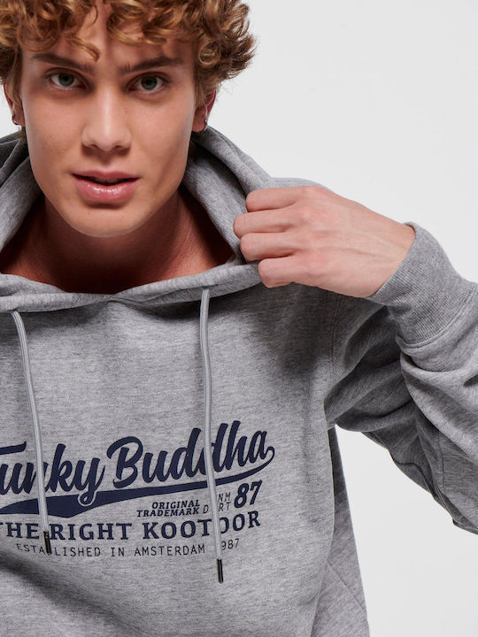 Sweatshirt mit Kapuze grey melange
