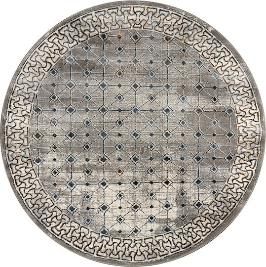 Beauty Home Spirit Art 9411 Χαλί Στρογγυλό Γκρι Φ160cm
