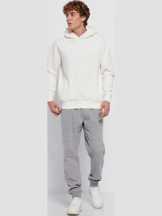 Sweatshirt with Hood Ecru