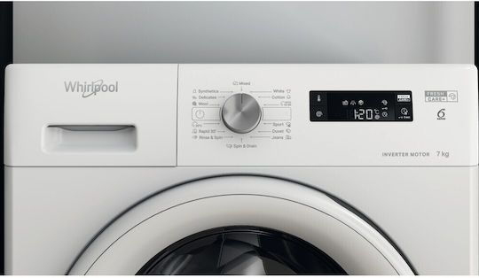 Whirlpool Пералня 7кг 1400 Оборота 6th Sense FFS 7458 W EE