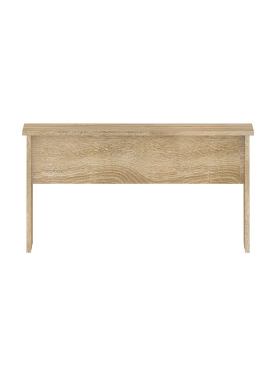 Rectangular Central Wooden Coffee Table with Lifting Mechanism Beige W80xL50.5xH41.5cm