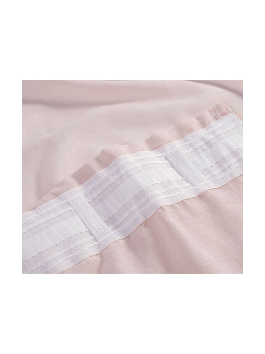 Nef-Nef Homeware Perdea Cu Coafură Dione Roz 140x270cm