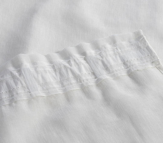 Nef-Nef Homeware Κουρτίνα με Τρέσα Roxane Ecru 140x270εκ.