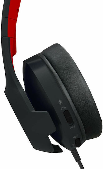 Hori Pro Over Ear Gaming Headset με σύνδεση 3.5mm Black/Red