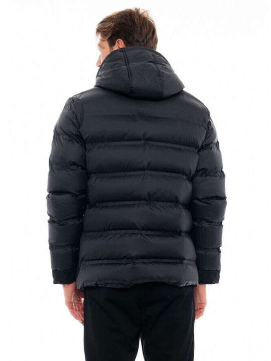 Biston Men's Winter Puffer Jacket Black