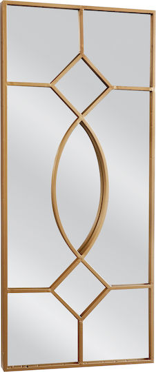 ArteLibre Araglas Wall Mirror with Metallic Frame 1pcs