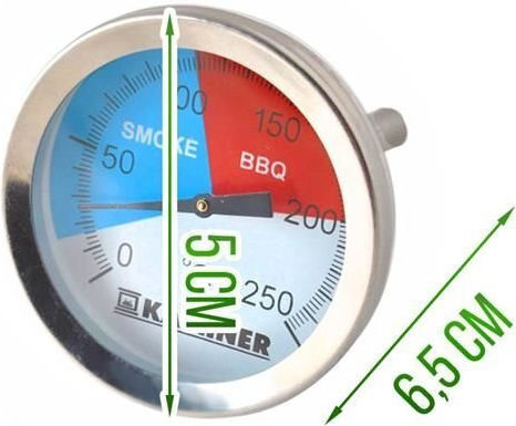 Kaminer Αναλογικό Θερμόμετρο Φούρνου με Ακίδα 0°C / +250°C Αξεσουάρ για Ψησταριές