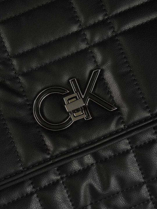 Re-Lock Quilt Damen Schultertasche Schwarz