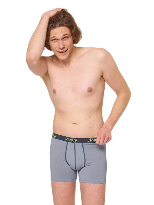 Sloggi Start Herren Boxershorts Grey/Green 2Packung