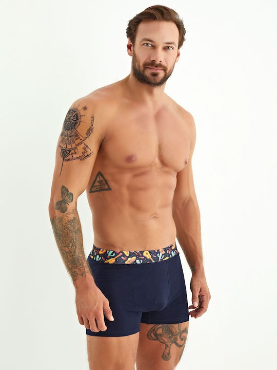 Mexico Ανδρικά Μποξεράκια Blue/Red/Black 3Pack