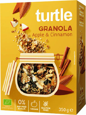 Turtle Better Breakfast Bio Granola de Ovăz Turtle Apple & Cinnamon 350gr 1buc