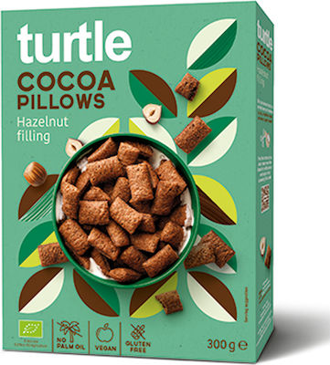 Turtle Organic Oats Rice Cocoa with Hazelnut Stuffing 300gr 1pcs