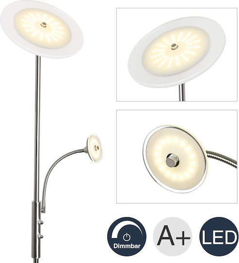 Pakfung LED Stehleuchte H180xB25cm. mit Warmweißem Licht 1620lm Weiß