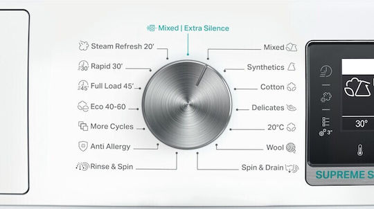 Whirlpool Mașină de Spălat Rufe 10kg cu Tehnologie cu Abur 1400 Rotiri ZENtechnology W6 W045WB EE