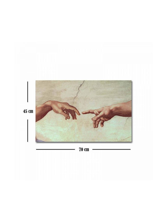 Homeplus Hands Πίνακας σε Καμβά 70x45cm