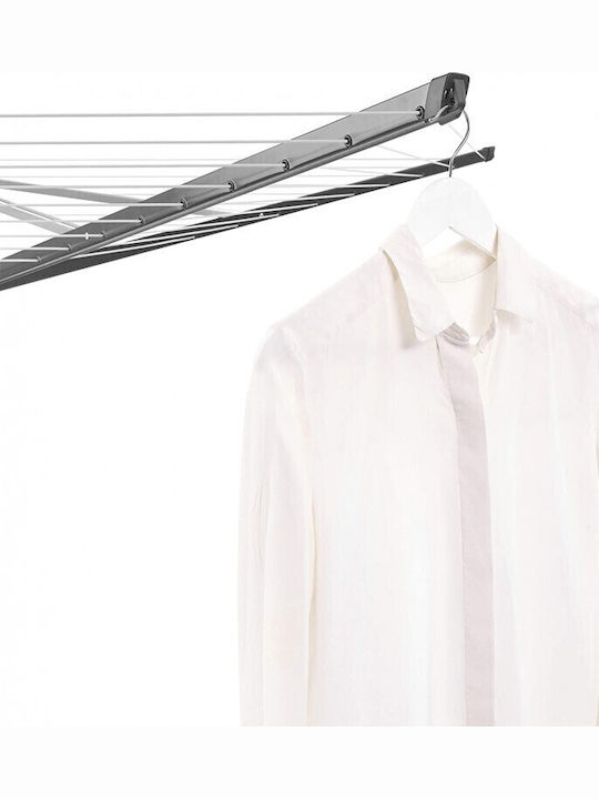Brabantia Lift-O-Matic Rotary Dryer Metallic Folding Floor Clothes Drying Rack with Hanging Length 50m