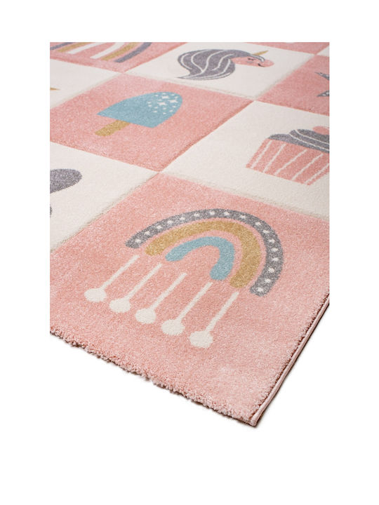 Βιοκαρπέτ 37835-255 Kids Rug Roz 160x230cm Thickness 13mm 67910