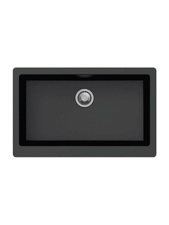 Macart Apron U-100 Undermount Sink Synthetic Granite W86.5xD54cm Onyx