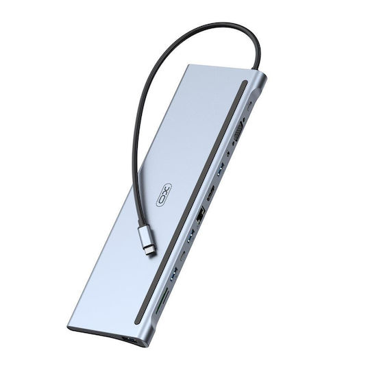 XO XO-HUB010 USB-C Docking Station με HDMI PD Γκρι