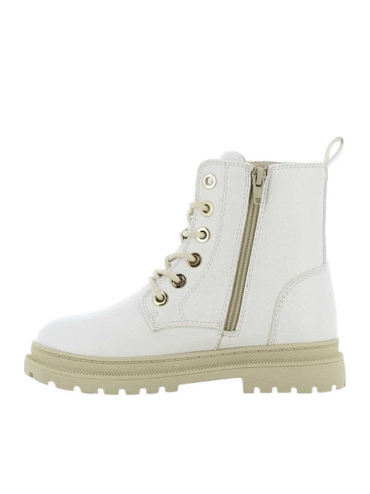 Martens SX Kids Boots with Laces White