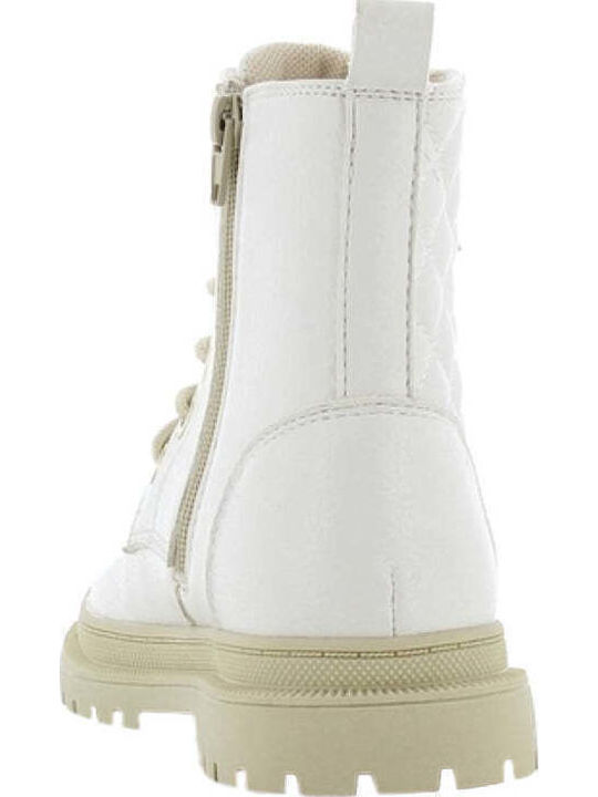 Martens SX Kids Boots with Laces White