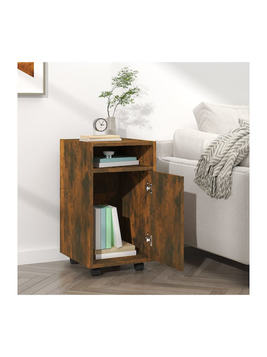 Cabinet de Birou cu roți Nucă 33x38x60cm