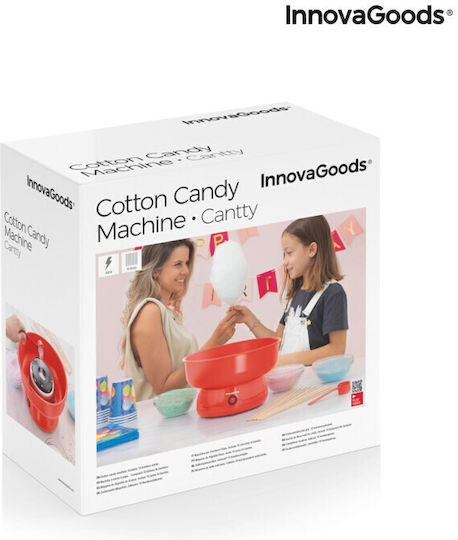 InnovaGoods Cantty Candy Floss Maker 25.5cm Red