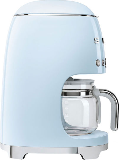 Smeg Προγραμματιζόμενη Καφετιέρα Φίλτρου 1050W Pastel Blue