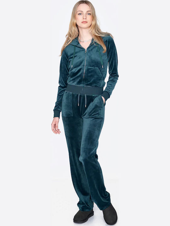 Damen-Strickjacke mit Reißverschluss Grün