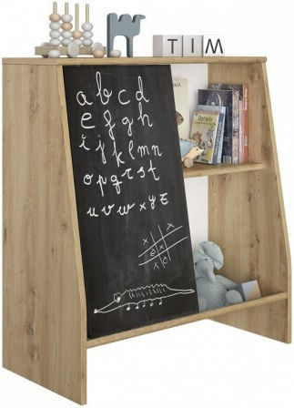 Tim Βιβλιοθήκη Δαπέδου Ξύλινη Artisan Oak 74x35x81cm