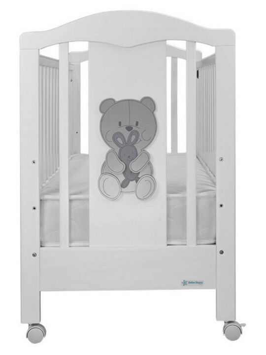 Bebe Stars Babybett Polar Gray mit Matratze 60x130cm