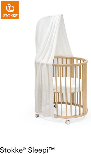 Stokke Wiege-Park Sleep Mini mit Seitlicher Öffnung und Rädern Natural