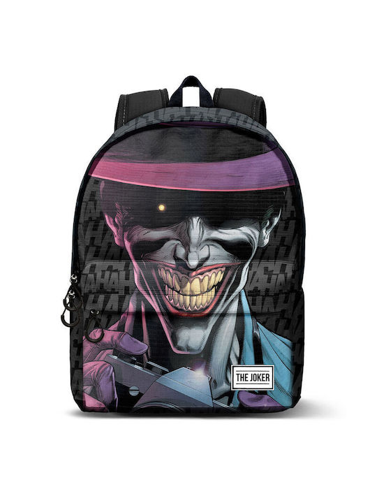 DC Dc Comics Joker Crazy Σχολική Τσάντα Πλάτης Δημοτικού Πολύχρωμη