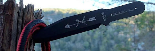 Ka-Bar ThunderHorse Thrower Μαχαίρι Μαύρο σε Θήκη