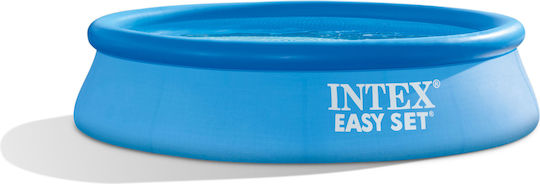 Intex Easy Set Στρογγυλή Πισίνα PVC 3.785lt Φουσκωτή 457x107εκ. Μπλε