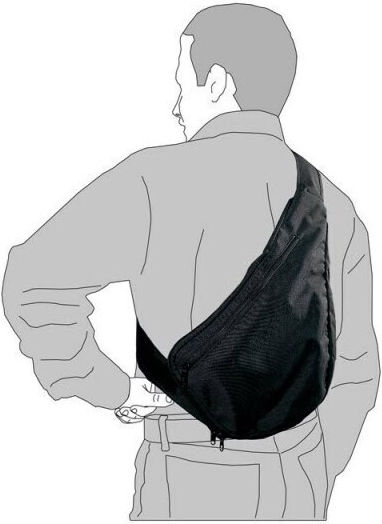 Vega Holster Nylon Single Shoulder Strap Ruck Sack Militärische Tasche Umhängetaschen aus Cordura Schwarz