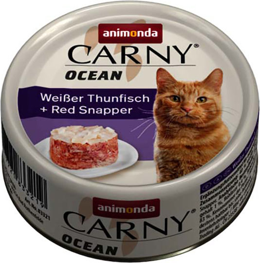 Animonda Ocean Wet Food for Adult Cats in Cans with Shrimps and Tuna Grain-Free 80gr