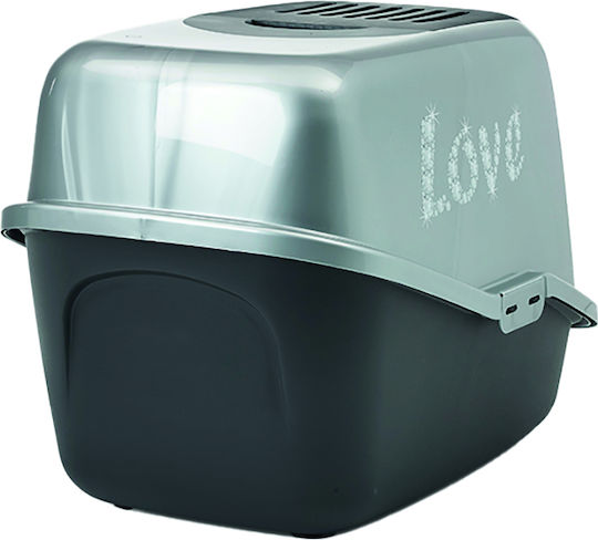 Nobby Nestor Impression Love Cat Toilet Closed Gray L56 x W39 x H38.5cm