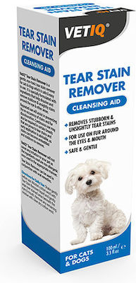 VetIQ Tear Stain Remover Dog Eye Cleansing Drops Yellow 100ml