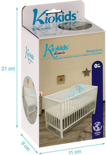 Kiokids Plasă Împotriva Țânțarilor Bebe Pentru Pătuț Albă
