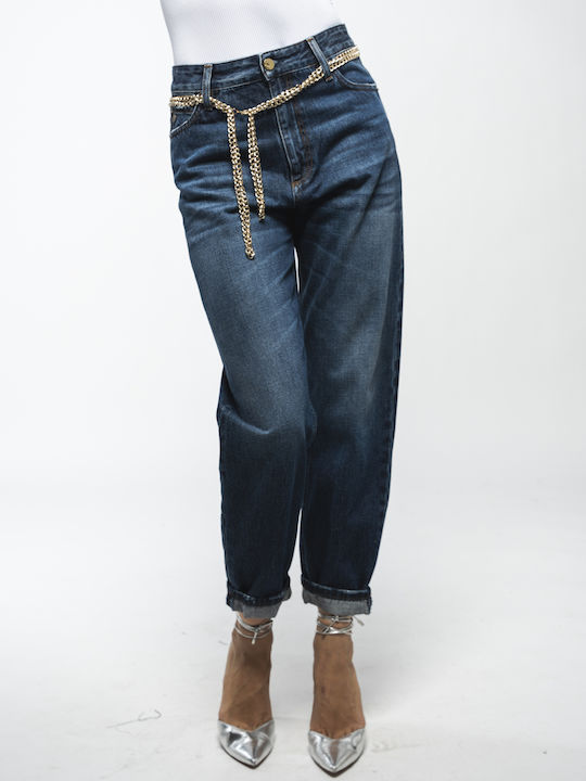 Leila Damenjeans in Karotten-Passform