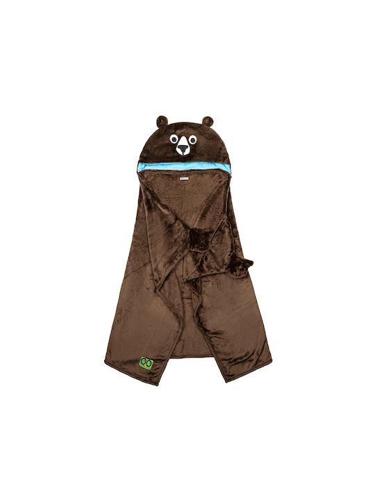 Zoocchini Κουβέρτα Fleece Bear Καφέ 91x127εκ.