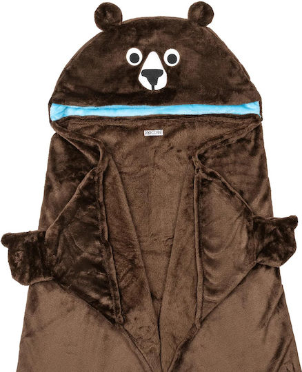 Zoocchini Κουβέρτα Fleece Bear Καφέ 91x127εκ.